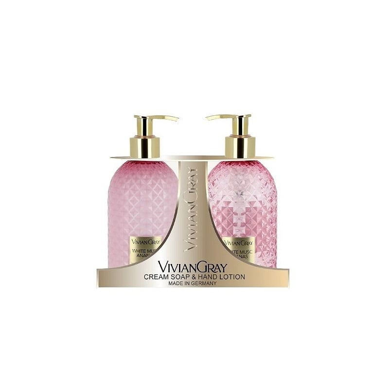 Kosmetická sada White Musc & Ananas (Cream Soap & Hand Lotion) Vivian Gray