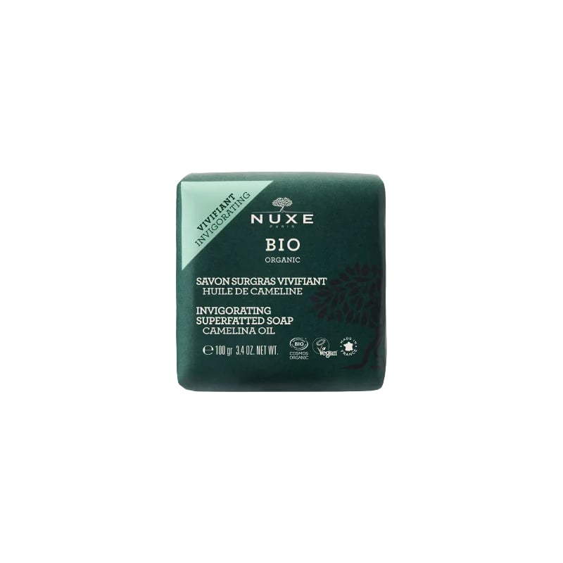 Tuhé mýdlo na obličej a tělo Bio Organic Invigorating (Superfatted Soap) Nuxe - 100 g Tuhé mýdlo na obličej a tělo Bio Organic Invigorating (Superfatted Soap) Nuxe - 100 g