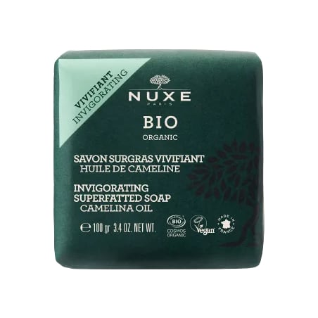Tuhé mýdlo na obličej a tělo Bio Organic Invigorating (Superfatted Soap) Nuxe - 100 g