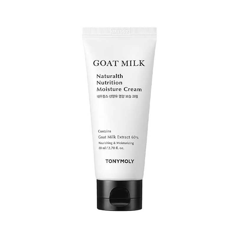 Hydratační krém pro suchou a citlivou pleť Goat Milk Naturalth Nutrition (Moisture Cream) Tony Moly - 80 ml Hydratační krém pro suchou a citlivou pleť Goat Milk Naturalth Nutrition (Moisture Cream) Tony Moly - 80 ml