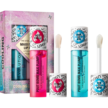 Dárková sada lesků na rty Maxi Plump Lip Duo Revolution