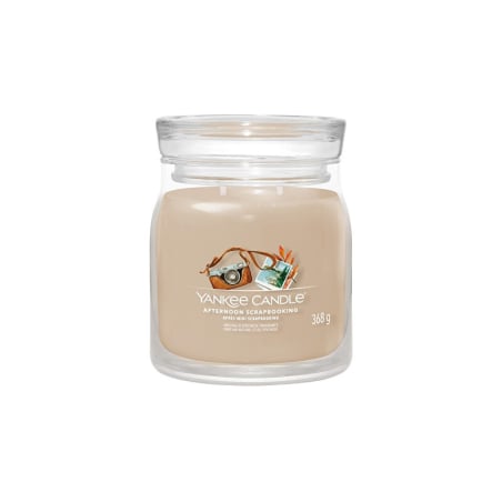 Aromatická svíčka Signature sklo střední Afternoon Scrapbooking Yankee Candle - 368 g