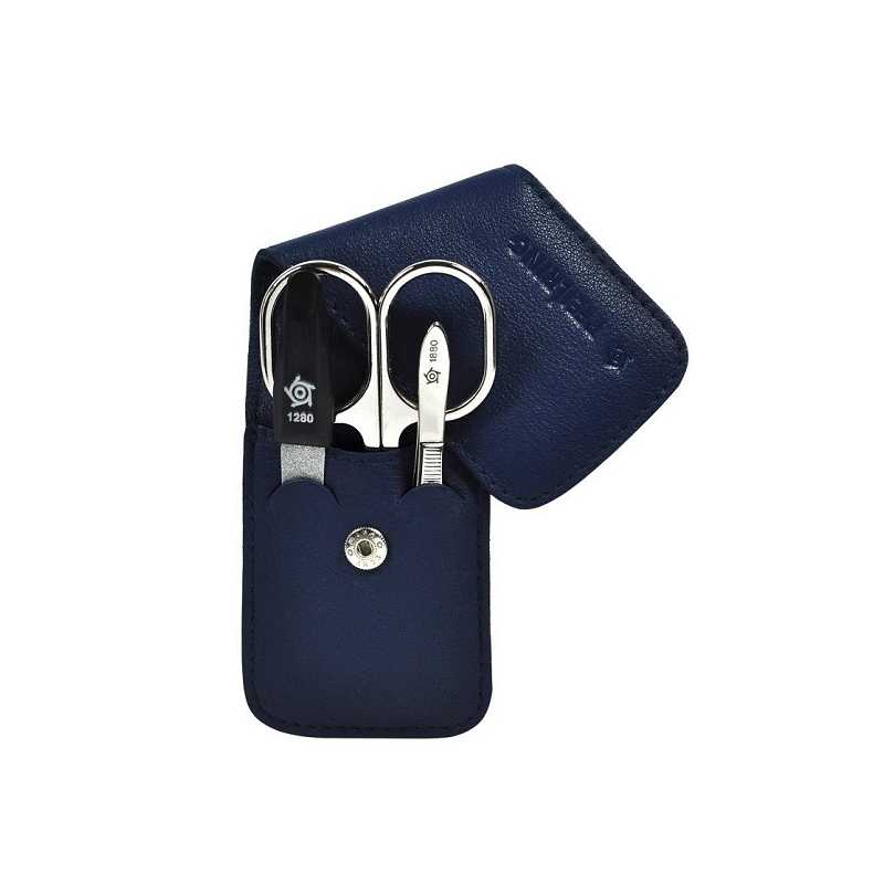 Manikúrová cestovní sada 3 dílná modrá Pfeilring Solingen