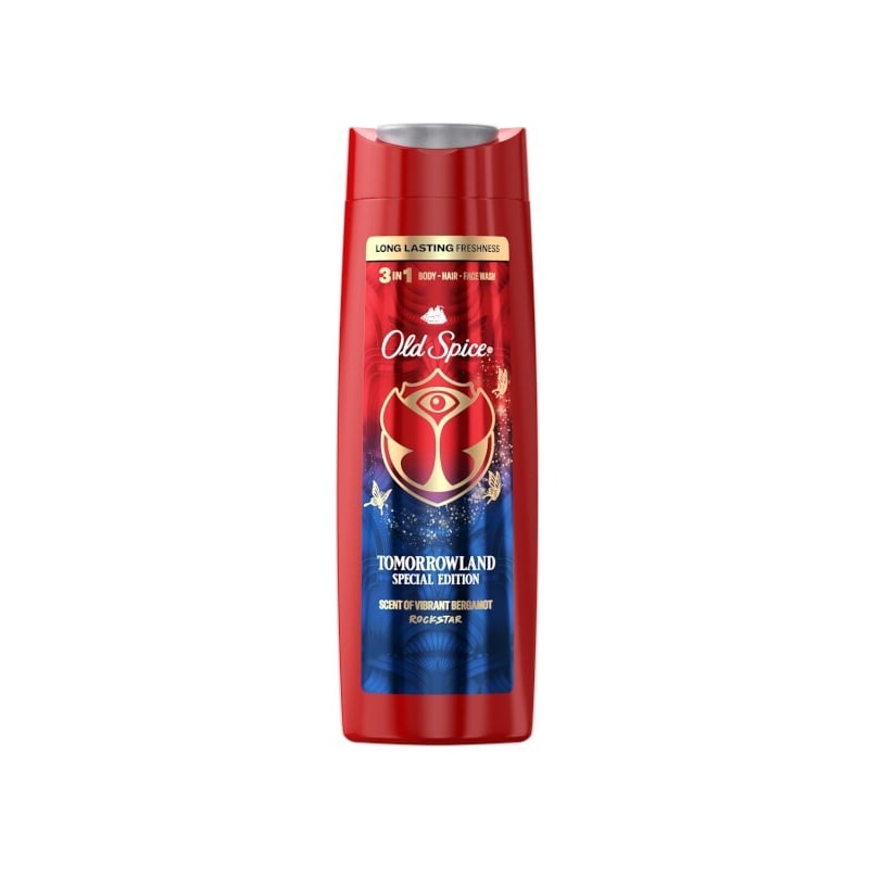Sprchový gel pro muže Tomorrowland Rockstar 3 v 1 (Body-Hair-Face Wash) Old Spice - 400 ml Sprchový gel pro muže Tomorrowland Rockstar 3 v 1 (Body-Hair-Face Wash) Old Spice - 400 ml