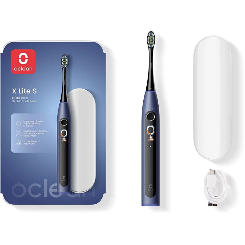 Sonický kartáček tmavě modrý X Lite Dark Blue Set Oclean Sonický kartáček tmavě modrý X Lite Dark Blue Set Oclean