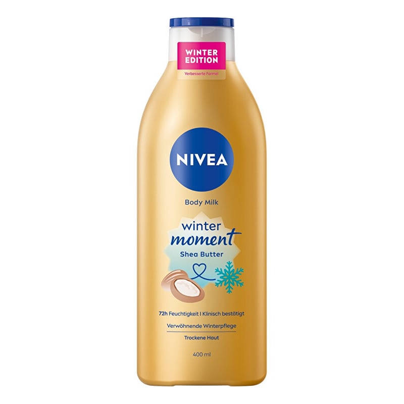 Hydratační tělové mléko s bambuckým máslem Winter Moment (Body Milk) Nivea - 400 ml Hydratační tělové mléko s bambuckým máslem Winter Moment (Body Milk) Nivea - 400 ml