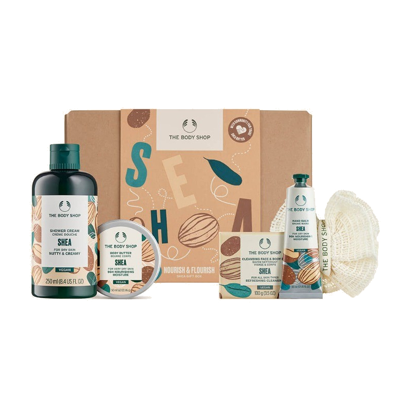 Dárková sada tělové péče o suchou pokožku Shea G3 Small The Body Shop Dárková sada tělové péče o suchou pokožku Shea G3 Small The Body Shop