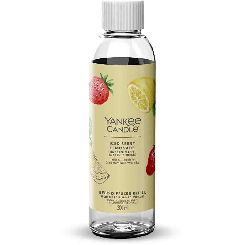 Náhradní náplň do aroma difuzéru Signature Iced Berry Lemonade Reed Yankee Candle - 200 ml Náhradní náplň do aroma difuzéru Signature Iced Berry Lemonade Reed Yankee Candle - 200 ml