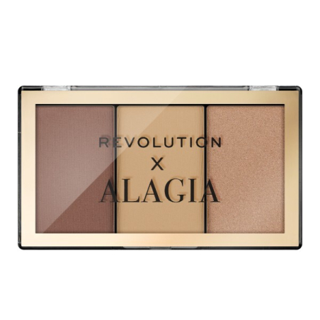 Konturovací paletka x Alagia (Face Like Alagia Highlight & Bronze Palette) Revolution - 7,5 g