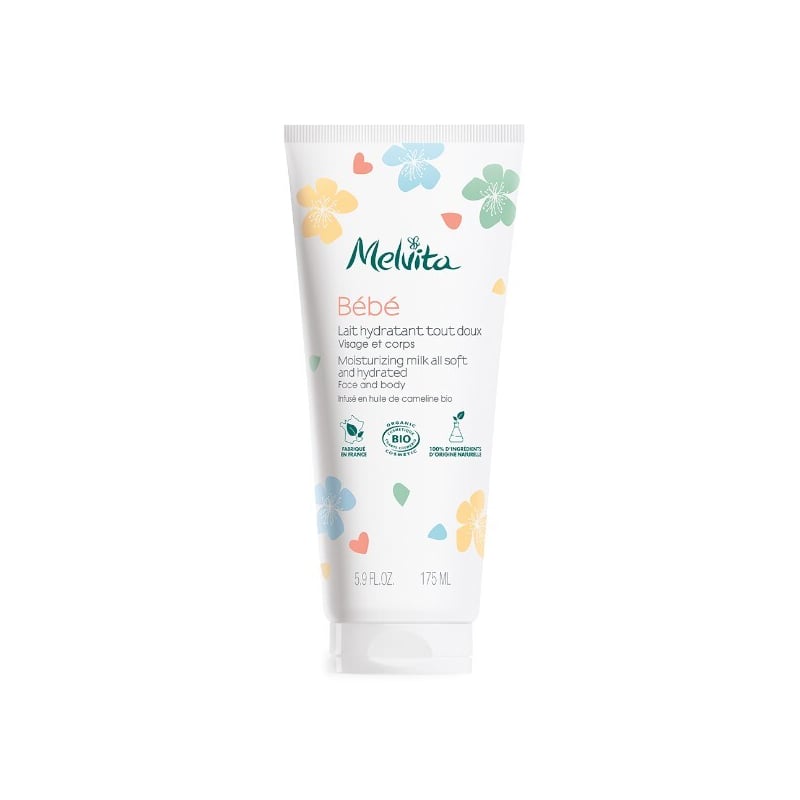 Hydratační tělové mléko pro děti Bébé (Moisturizing Milk All Soft and Hydrated) Melvita - 175 ml Hydratační tělové mléko pro děti Bébé (Moisturizing Milk All Soft and Hydrated) Melvita - 175 ml