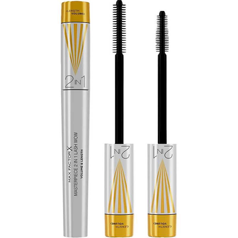 Objemová a prodlužující řasenka Masterpiece 2 in 1 Lash Wow (Mascara) Max Factor / Odstín: Black - 5 ml Objemová a prodlužující řasenka Masterpiece 2 in 1 Lash Wow (Mascara) Max Factor / Odstín: Black - 5 ml