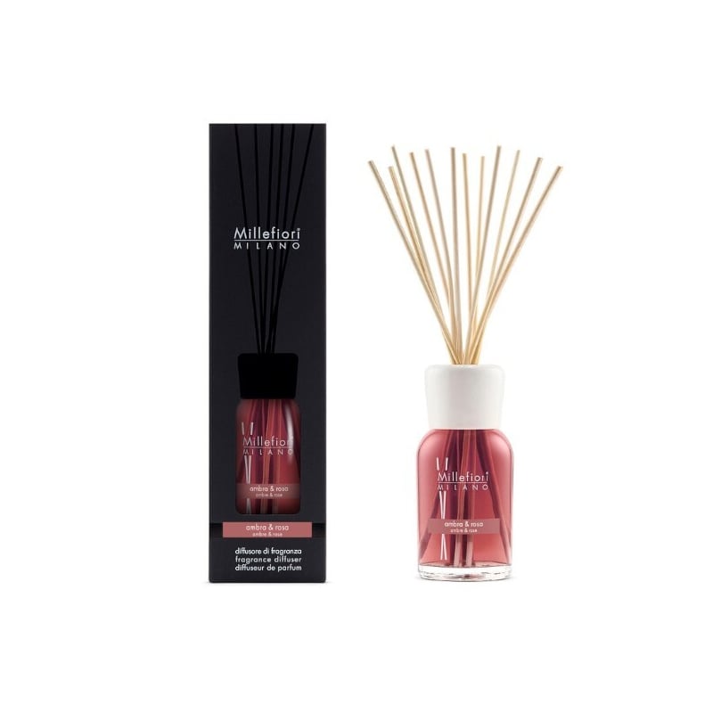 Aroma difuzér Ambra & Rosa Millefiori Milano - 500 ml Aroma difuzér Ambra & Rosa Millefiori Milano - 500 ml