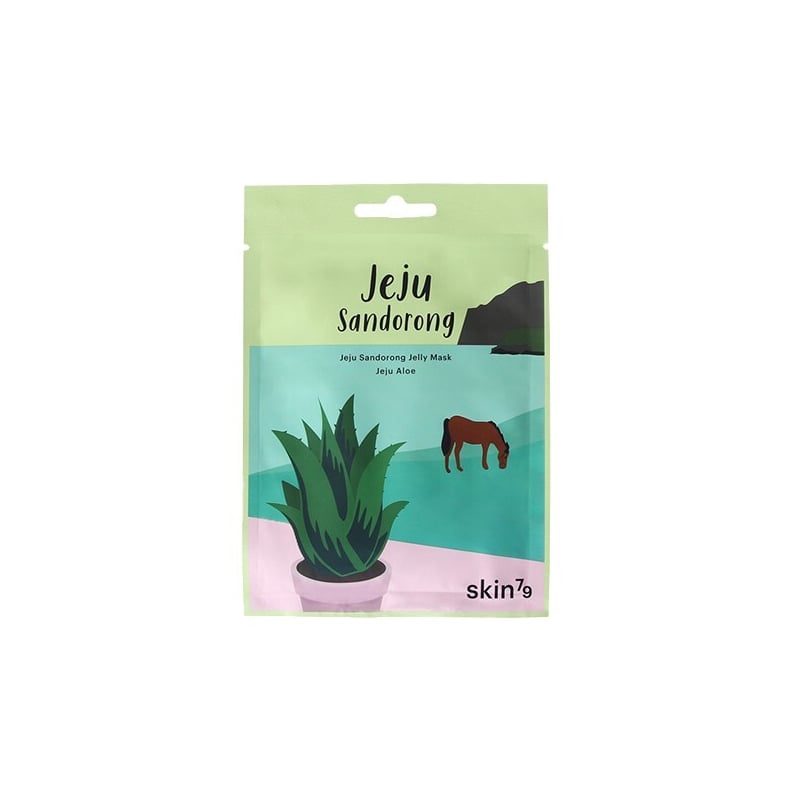 Zklidňující látková maska s aloe vera Jeju Sandorong (Jelly Mask)  skin79 - 33 ml Zklidňující látková maska s aloe vera Jeju Sandorong (Jelly Mask)  skin79 - 33 ml