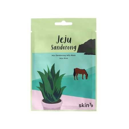 Zklidňující látková maska s aloe vera Jeju Sandorong (Jelly Mask)  skin79 - 33 ml