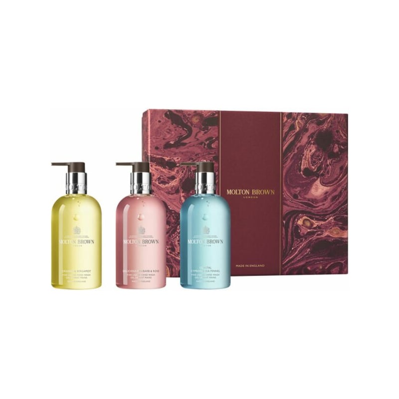 Dárková sada tekutých mýdel na ruce Floral & Aromatic Hand Care Collection Molton Brown