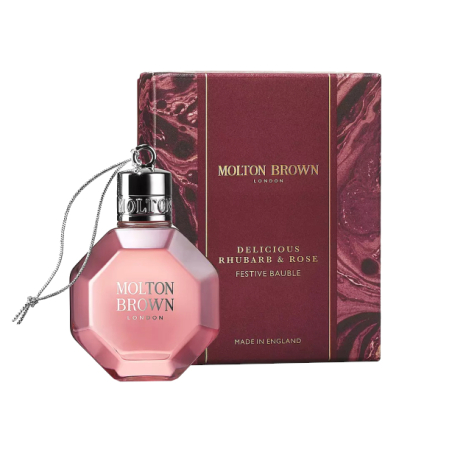 Koupelový a sprchový gel Delicious Rhubarb & Rose Festive Bauble (Bath & Shower Gel) Molton Brown - 75 ml