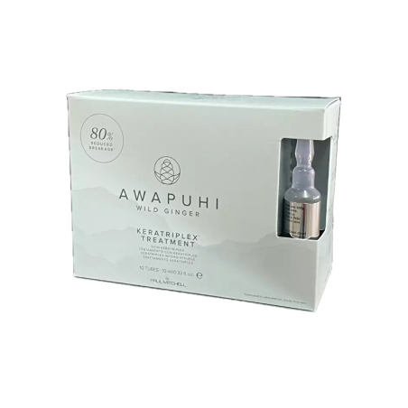Keratinová kúra pro poškozené vlasy Awapuhi Wild Ginger (Keratriplex Treatment) Paul Mitchell - 10 x 10 ml
