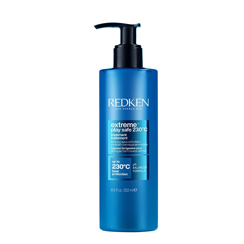 Péče pro poškozené vlasy s termoochranou Extreme Play Safe 230º C (Fortifying + Heat Protection Treatment) Redken - 250 ml Péče pro poškozené vlasy s termoochranou Extreme Play Safe 230º C (Fortifying + Heat Protection Treatment) Redken - 250 ml