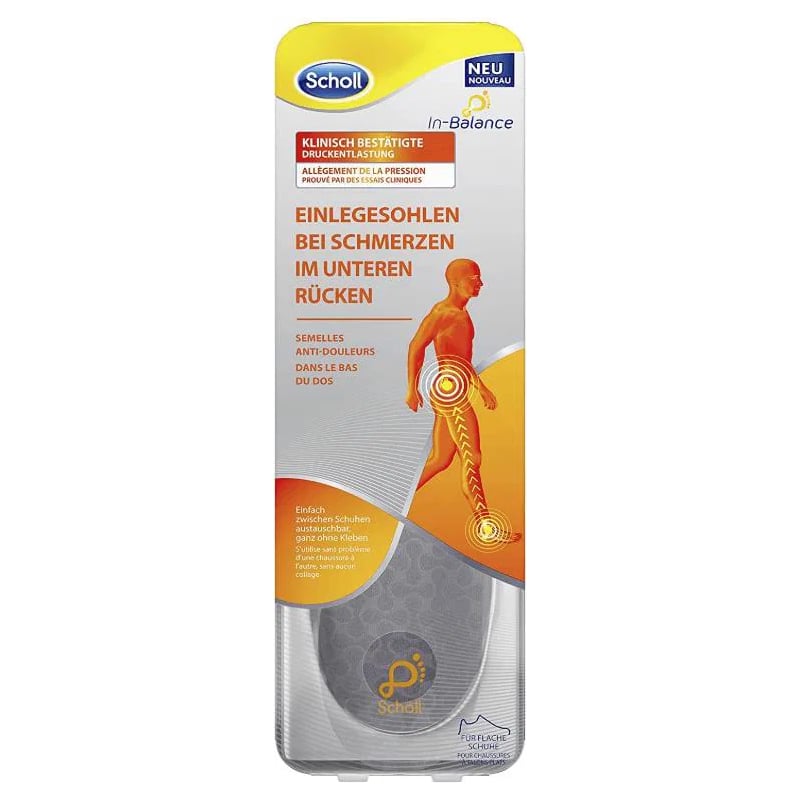 Ortopedické vložky do bot In-Balance (Lower Back Insole) 1 pár Scholl / Varianta: Large Ortopedické vložky do bot In-Balance (Lower Back Insole) 1 pár Scholl / Varianta: Large