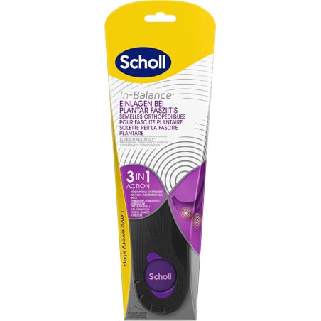 Ortopedické vložky In-Balance Plantar Fasciitis (Insole) 1 pár Scholl / Varianta: Small
