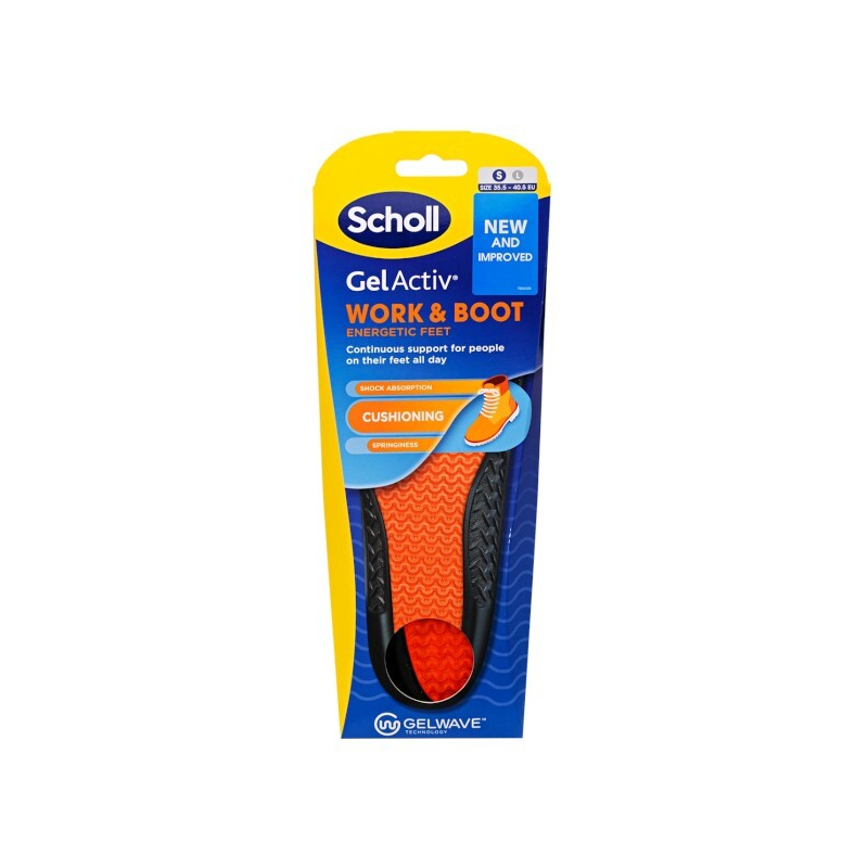 Gelové vložky do bot Gel Activ Work & Boot dámské 1 pár Scholl Gelové vložky do bot Gel Activ Work & Boot dámské 1 pár Scholl