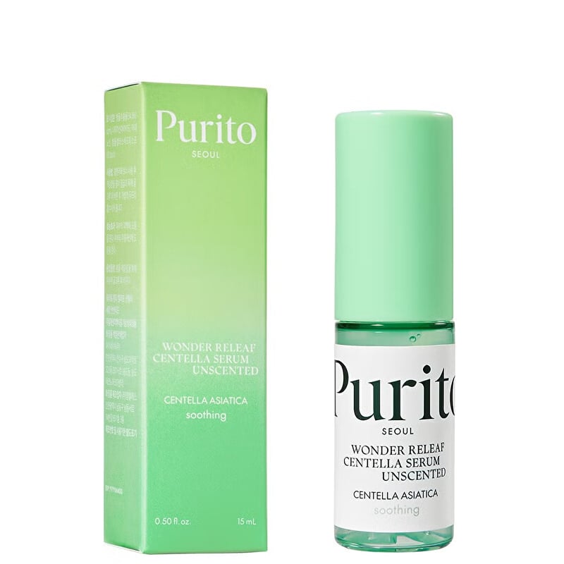Neparfemované pleťové sérum s pupečníkem asijským Wonder Releaf Centella (Serum Unscented) PURITO - 15 ml Neparfemované pleťové sérum s pupečníkem asijským Wonder Releaf Centella (Serum Unscented) PURITO - 15 ml