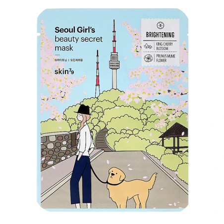 Plátýnková pleťová maska Seoul Girl`s Beauty Secret (Brightening Mask) skin79 - 20 g