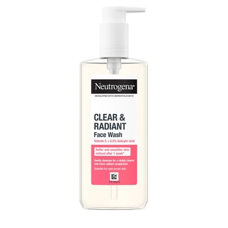 Rozjasňující čisticí gel pro problematickou pleť Clear & Radiant (Face Wash) Neutrogena - 200 ml