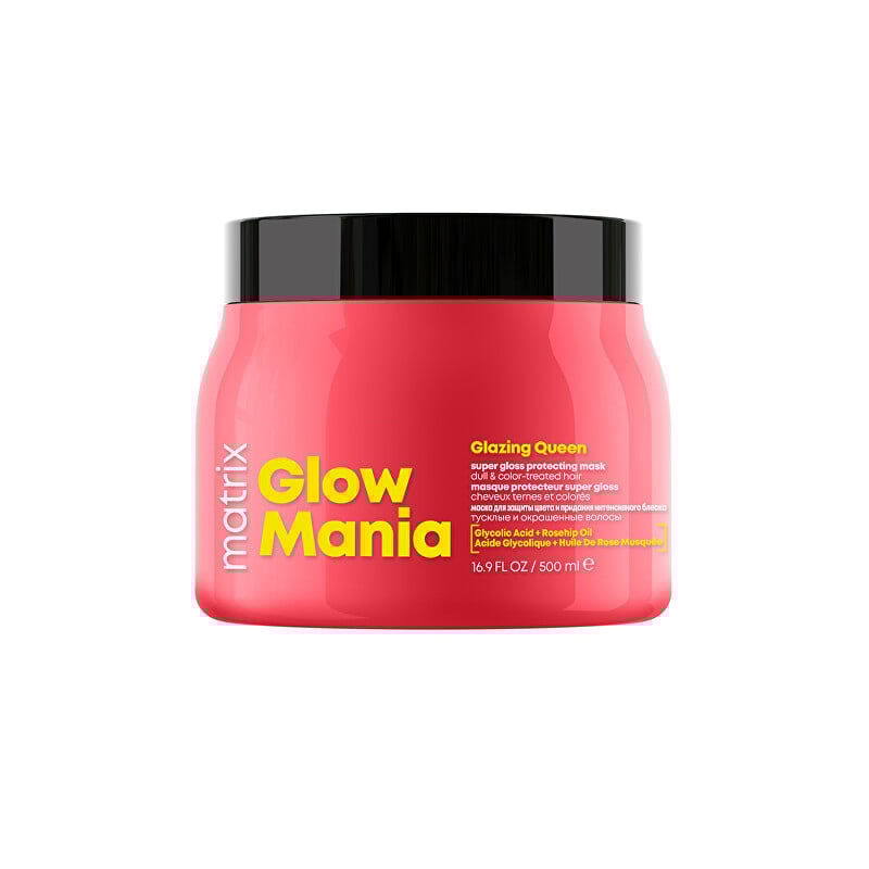 Maska pro barvené vlasy Glow Mania Glazing Queen (Super Gloss Protecting Mask) Matrix - 500 ml Maska pro barvené vlasy Glow Mania Glazing Queen (Super Gloss Protecting Mask) Matrix - 500 ml