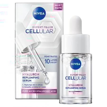 Hydratační sérum proti vráskám Cellular Expert Filler Hyaluron Nivea - 15 ml