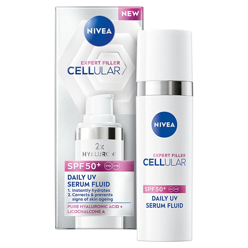 Denní UV sérum SPF 50+ Cellular Expert Filler Fluid Nivea - 50 ml Denní UV sérum SPF 50+ Cellular Expert Filler Fluid Nivea - 50 ml