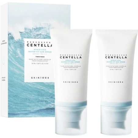 Dárková sada opalovacích krémů SPF 50+ Madagascar Centella (Hyalu-Cica Water-Fit Sun Serum) SKIN1004