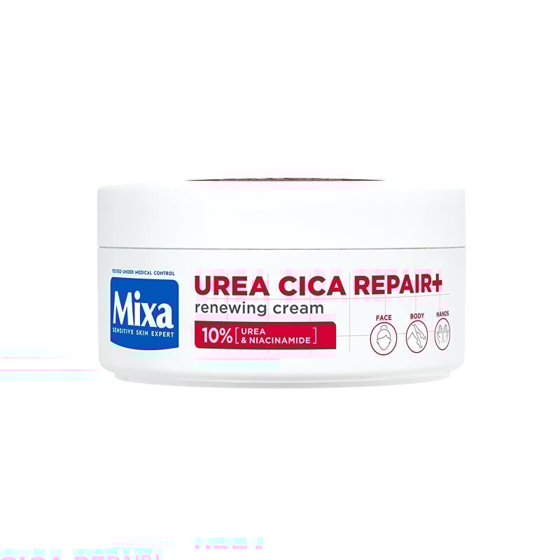 Regenerační tělová péče pro velmi suchou a hrubou pokožku Urea Cica Repair+ (Renewing Cream) Mixa - 150 ml Regenerační tělová péče pro velmi suchou a hrubou pokožku Urea Cica Repair+ (Renewing Cream) Mixa - 150 ml