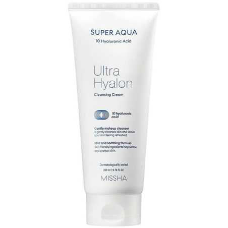 Hydratační čisticí krém Super Aqua Ultra Hyalon (Cleansing Cream) Missha - 200 ml