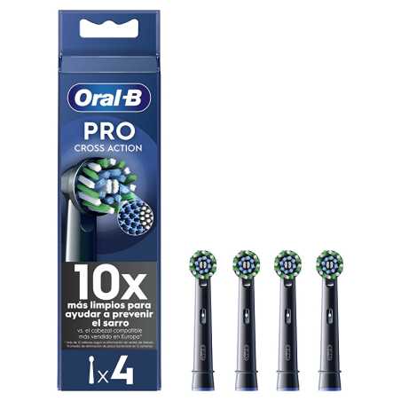Náhradní kartáčkové hlavice Cross Action Black EB50 Oral B - 4 ks