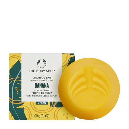Tuhý šampon pro krepaté vlasy Banana (Shampoo Bar) The Body Shop - 60 g