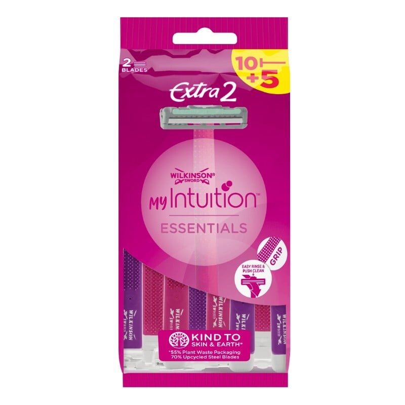 Jednorázový holicí strojek My Intuition Essentials 10 + Wilkinson Sword - 5 ks