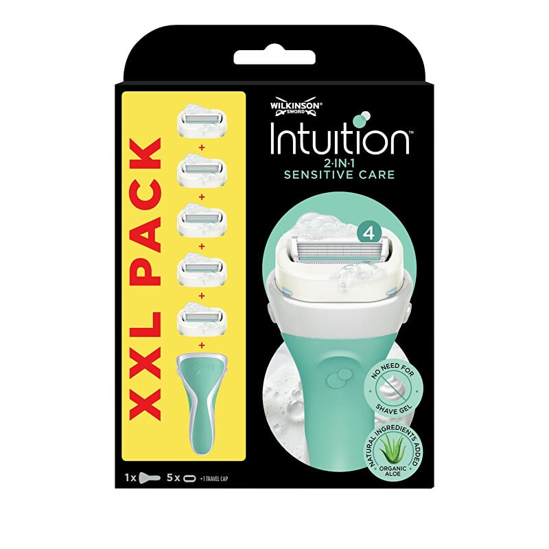 Holicí strojek pro ženy Intuition 2v1 Sensitive Care + 5 hlavic Wilkinson Sword
