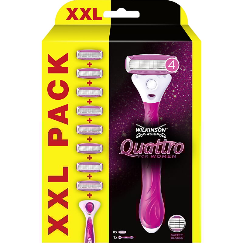 Holicí strojek Quattro for Women + 8 hlavic Wilkinson Sword Holicí strojek Quattro for Women + 8 hlavic Wilkinson Sword