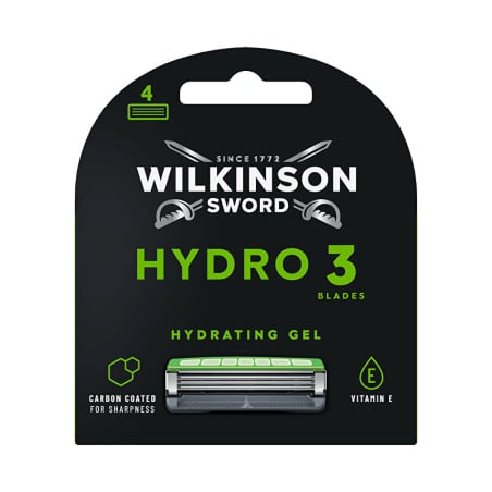 Náhradní hlavice Hydro 3 Black Edition Wilkinson Sword - 4 ks