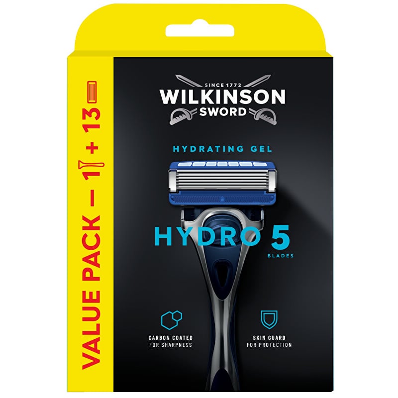 Holicí strojek Hydro 5 Skin Protection + 13 hlavic Wilkinson Sword Holicí strojek Hydro 5 Skin Protection + 13 hlavic Wilkinson Sword