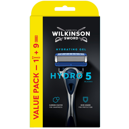 Holicí strojek Hydro 5 Skin Protection + 9 hlavic Wilkinson Sword