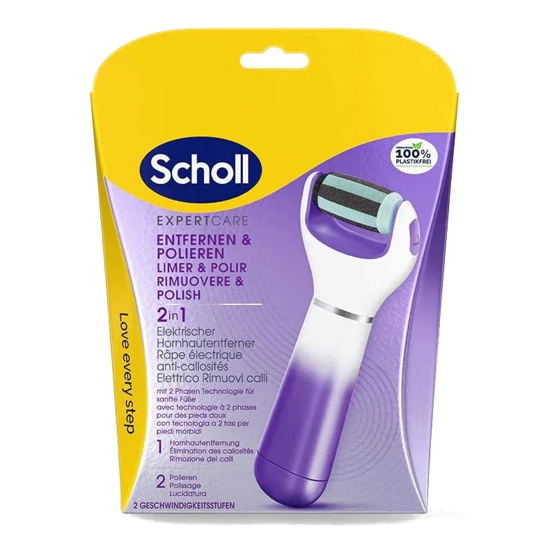 Elektrický pilník na chodidla 2v1 Velvet Smooth (Electronic Foot File) Scholl Elektrický pilník na chodidla 2v1 Velvet Smooth (Electronic Foot File) Scholl