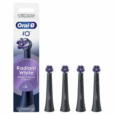 Náhradní kartáčkové hlavice iO Radiant White Black Oral B - 4 ks