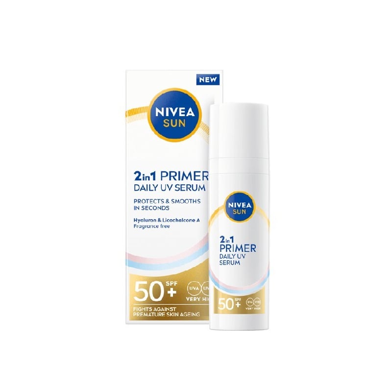 Pleťové sérum 2v1 SPF 50+ (Daily UV Serum) Nivea - 30 ml Pleťové sérum 2v1 SPF 50+ (Daily UV Serum) Nivea - 30 ml