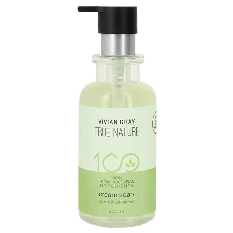 Krémové tekuté mýdlo True Nature Citrus & Bergamot (Cream Soap) Vivian Gray - 300 ml Krémové tekuté mýdlo True Nature Citrus & Bergamot (Cream Soap) Vivian Gray - 300 ml