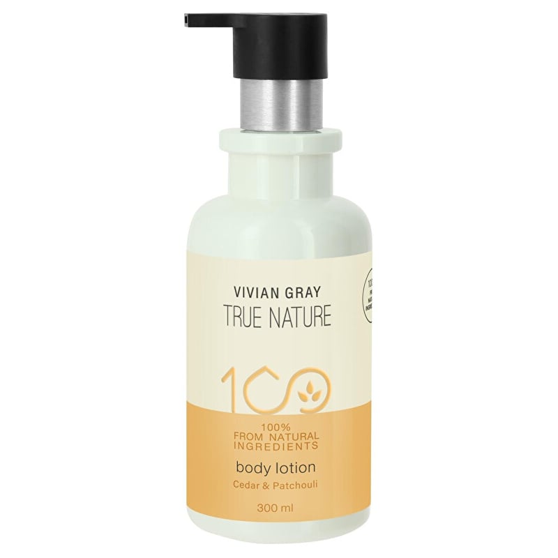 Tělové mléko True Nature Cedar & Patchouli (Body Lotion) Vivian Gray - 300 ml Tělové mléko True Nature Cedar & Patchouli (Body Lotion) Vivian Gray - 300 ml