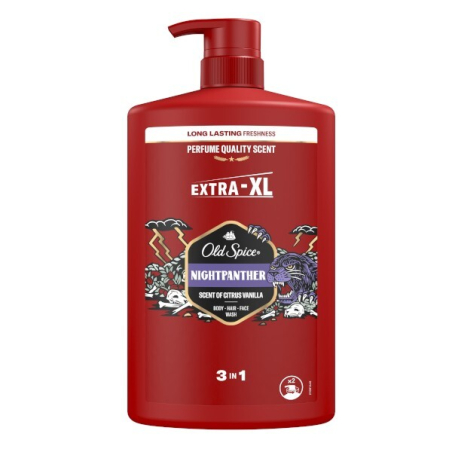 Sprchový gel pro muže NightPanther (Body-Hair-Face Wash) Old Spice - 400 ml