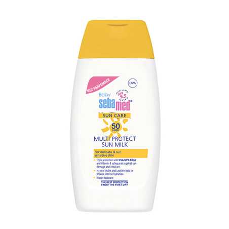 Mléko na opalování bez parfemace OF 50+ Baby (Multi Protect Sun Milk) Sebamed - 200 ml