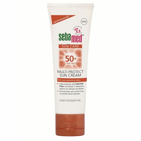 Krém na opalování OF 50+ (Multi Protect Sun Cream) Sebamed - 75 ml